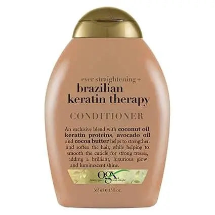 OGX EVER STRAIGHT BRAZILIAN KERATIN SMOOTH CONDITIONER 385ml