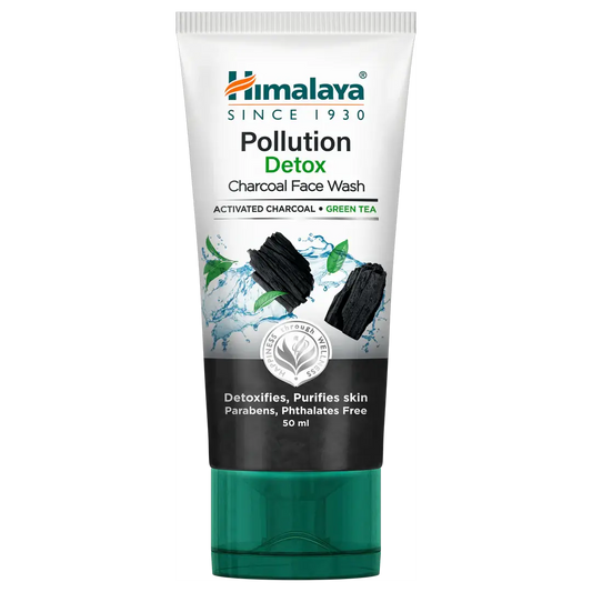 Himalaya Pollution Detox Charcoal Face Wash 100ml – Activated Charcoal Pore Cleanser