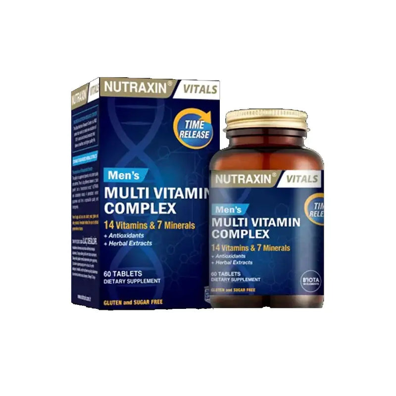 Nutraxin Men's Multivitamin Complex Tablets – Essential Vitamins for Men's Health