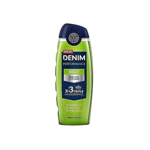 Denim Boost Body & Face Wash 250ml – Sandalwood, Yerba Mate & Ginkgo Biloba