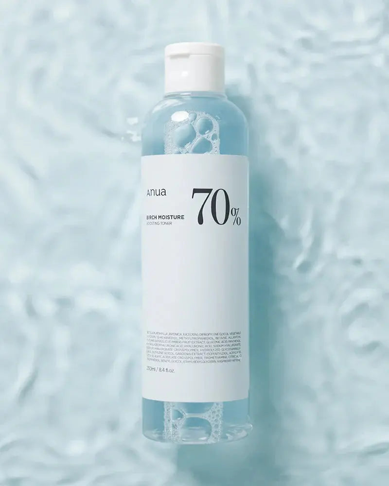 Anua Birch 70% Moisture Boosting Toner 250ml – back of packaging