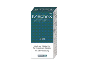 Methrix Lotion – Permethrin 50mg for Scabies and Lice Treatment