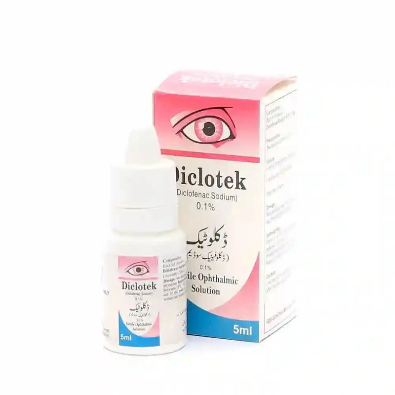 Diclotek Eye Drop 0.1% — Diclofenac for Eye Pain & Inflammation