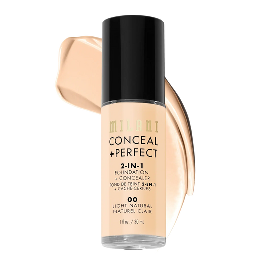 Milani Conceal + Perfect 2-IN-1 Foundation + Concealer – front of packaging