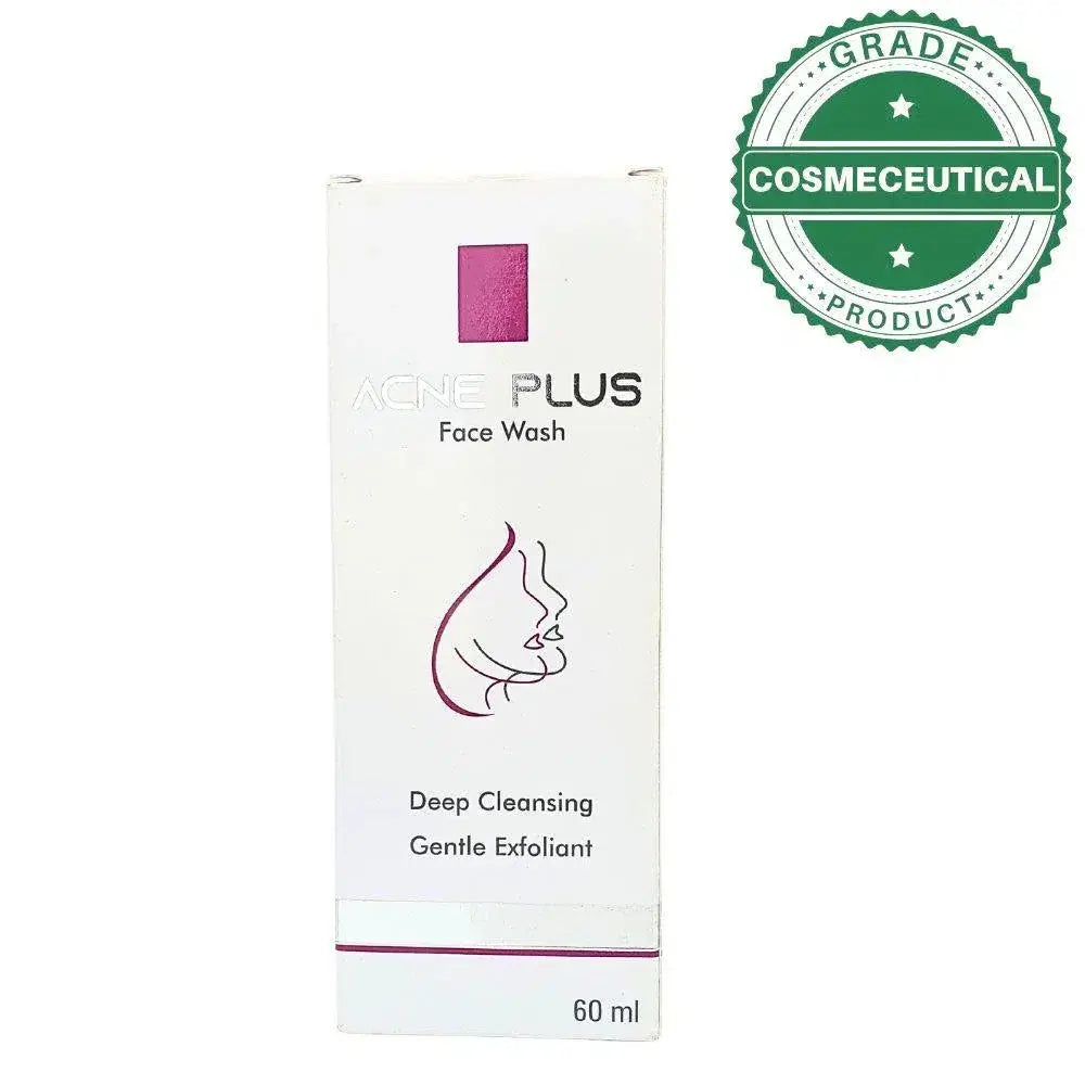 ACNE PLUS FACE WASH DEEP CLEANSING GENTLE EXFOLIANT 60ml Wisdom Pharma