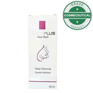 ACNE PLUS FACE WASH DEEP CLEANSING GENTLE EXFOLIANT 60ml Wisdom Pharma