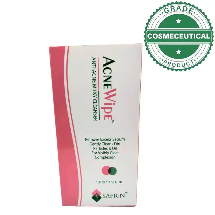 ACNE WIPE ANTI ACNE MILKY CLEASNER 100ml Safrin pharma