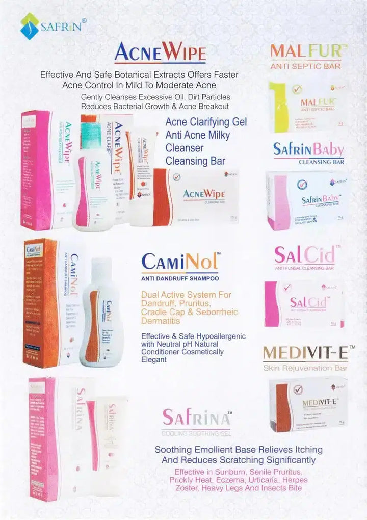 ACNE WIPE ANTI ACNE MILKY CLEASNER 100ml Safrin pharma