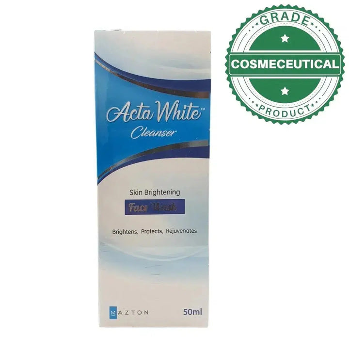 ACTA WHITE CLEANSER SKIN BRIGHTENING FACE WASH 50ml MAZTON