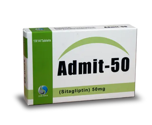 Admit 50mg Tablets – Blood Sugar Control Diabetes Medicine – available at Derma.pk