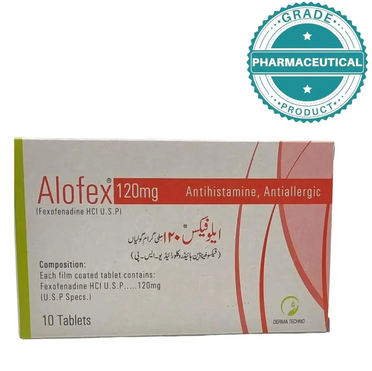 Alofex 120mg antihistamine tablet blister pack 10s derma.pk Pakistan