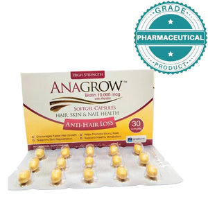 Anagrow Hair Skin and Nails Supplements 30 Soft Gels