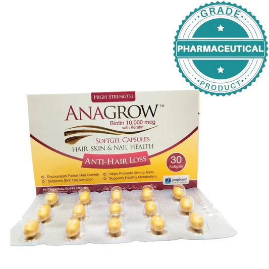 Anagrow Hair Skin and Nails Supplements 30 Soft Gels