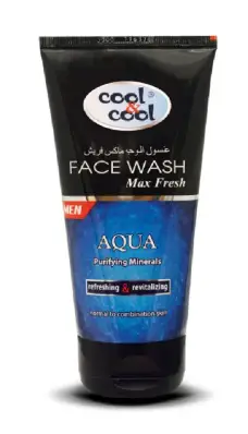 Cool & Cool Max Fresh Face Wash for Men (Aqua) 150ML