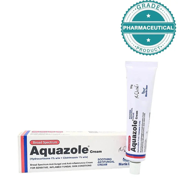 AQUAZOLE CREAM BROAD SPECTRUM SOOTHING ANTIFUNGAL CREAM 20g MARTIN DOW