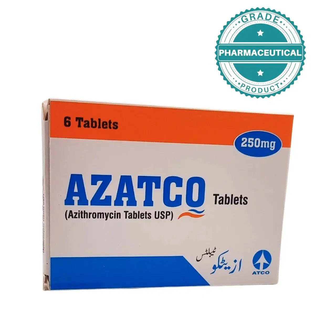 Azatco azithromycin macrolide antibiotic 250mg dosage detail