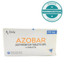 Azobar Tablets Azithromycin 250mg (Pack of 6) photo 2