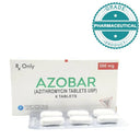 Azobar Tablets Azithromycin 500mg (Pack of 6) photo 1