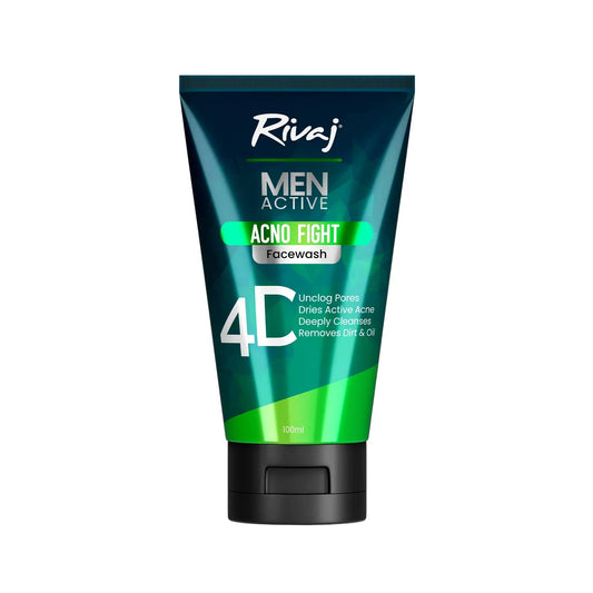 Rivaj Men Acne Fight Face Wash 100ml ��� Deep Cleansing & Acne Control
