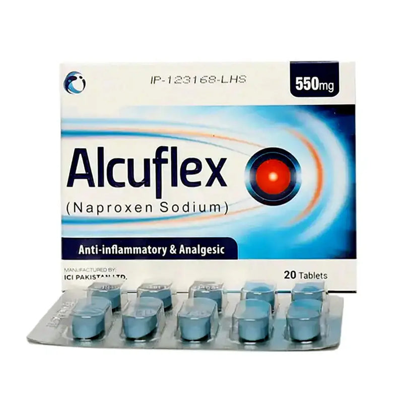 Alcuflex Tablets 550mg – Naproxen Pain Relief & Anti-Inflammatory