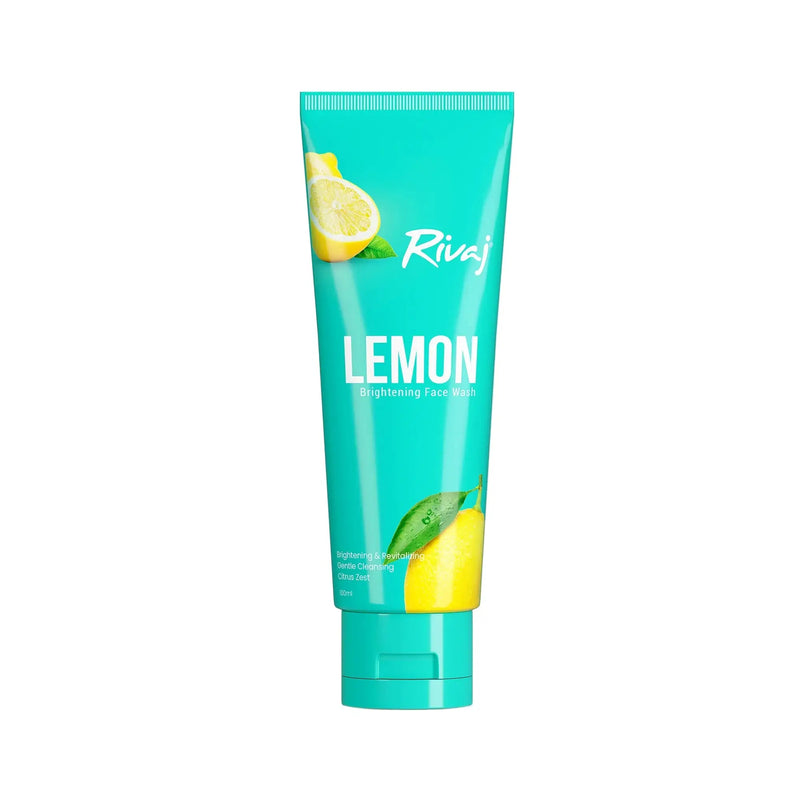 Rivaj Lemon Extract Whitening Face Wash 100ml – Brightening & Deep Cleansing