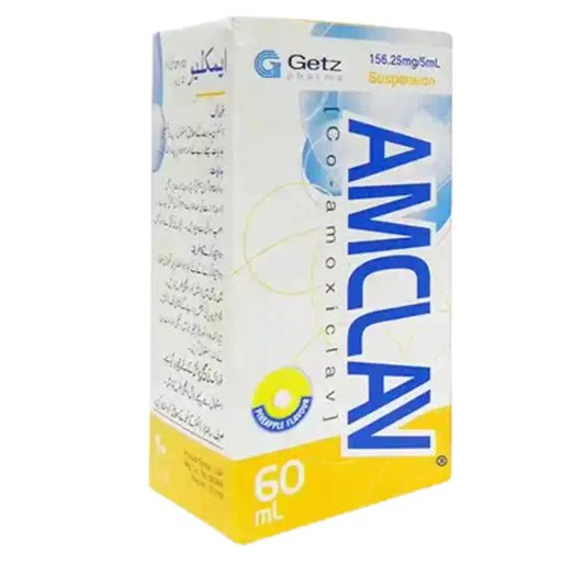 Amclav DS 60ml Suspension 312.5mg/5ml (Amoxicillin/Clavulanic Acid) - Getz Pharma | derma.pk