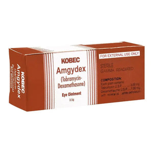 Amgydex Eye Ointment 3.5G – Tobramycin & Dexamethasone for Eye Infections – Available in Pakistan