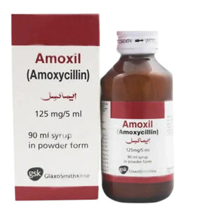 Amoxil 90ml Suspension 125mg (Amoxicillin) - GlaxoSmithKline | derma.pk