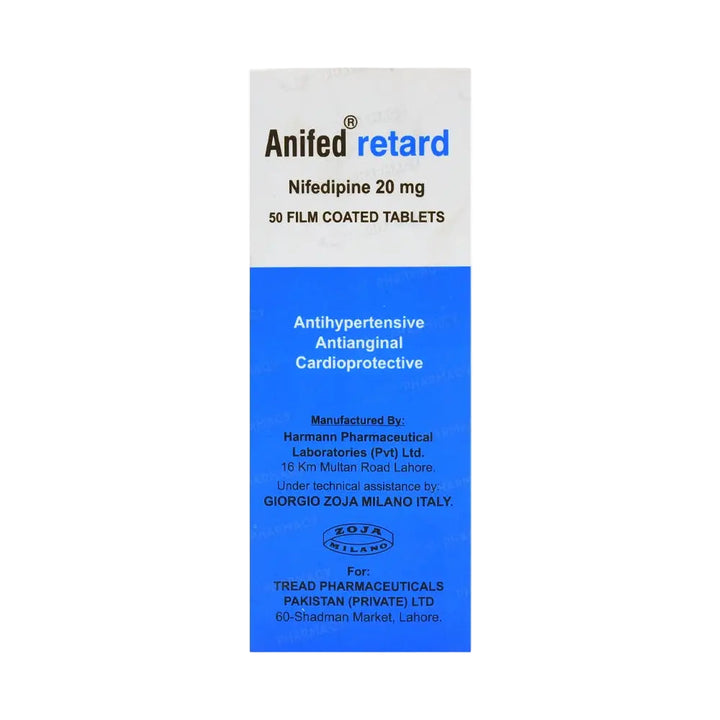 Anifed Retard 20mg Tablet – High Blood Pressure Treatment Pakistan ...