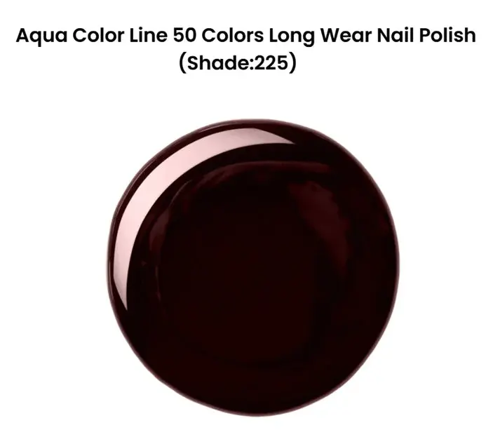 Aqua Color Line Long Wear Nail Polish 15ml - Shade 225