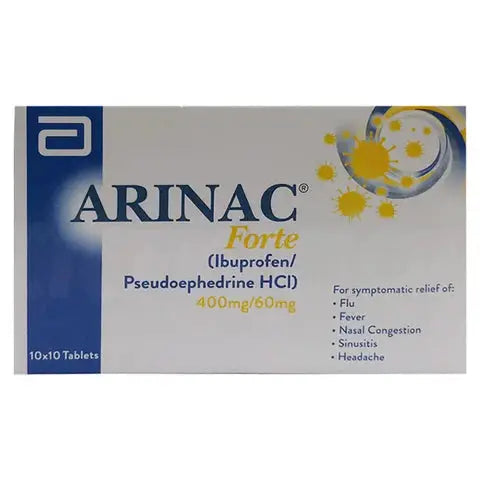 Arinac Forte Tablets 400mg/60mg 10's