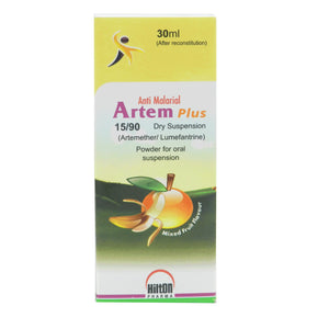 Artem Plus 15/90mg Suspension 30ml Artemether Lumefantrine