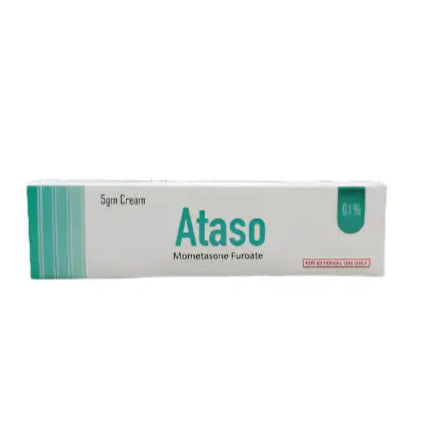 Ataso Cream 5mg – Mometasone for Skin Inflammation & Itching Relief