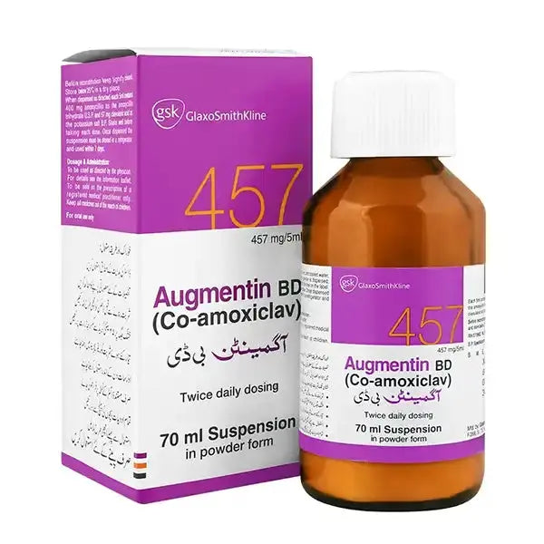 Augmentin BD 70ml Suspension 457mg/5ml