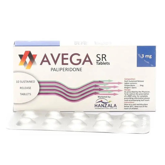 Avega SR 3mg Tablet – Paliperidone for Schizophrenia and Mood Disorders – Available in Pakistan