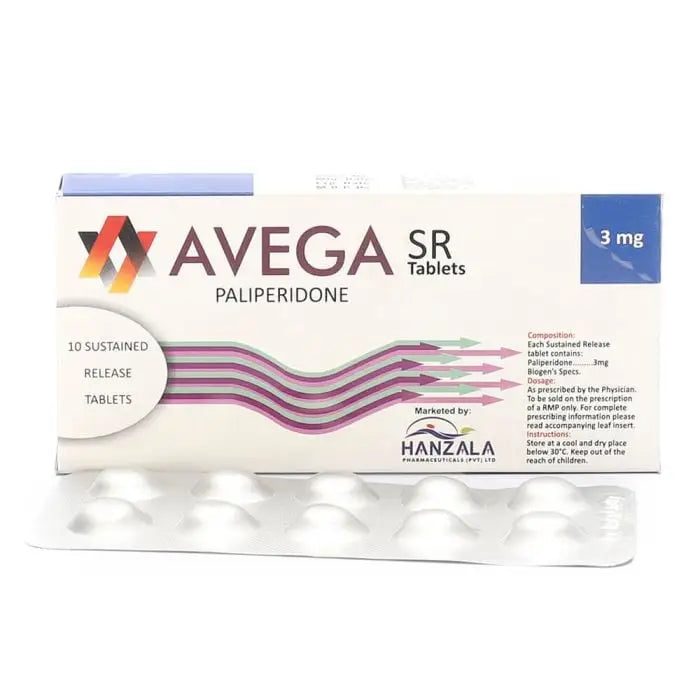 Avega SR 3mg Tablet – Paliperidone for Schizophrenia and Mood Disorders