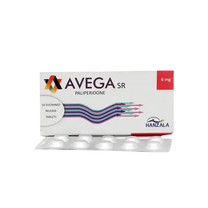 Avega SR 6mg Tablets 10s – Paliperidone for mental health treatment | Derma.pk