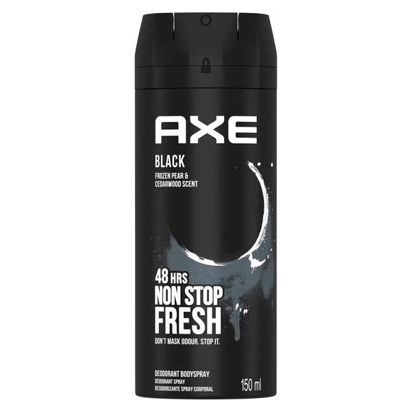 axe black body spray