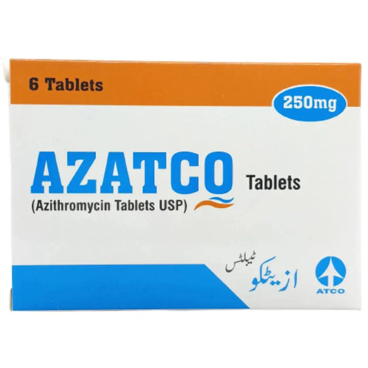 Azatco Tablets 250mg (Azithromycin) - Atco Laboratories | derma.