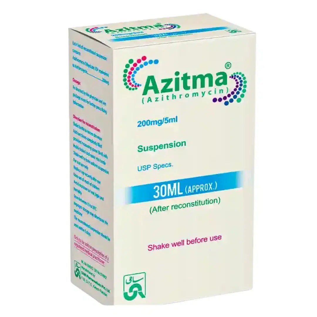 Azitma 30ml Oral Suspension 200mg/5ml (Azithromycin) - Sami Pharma | derma.pk