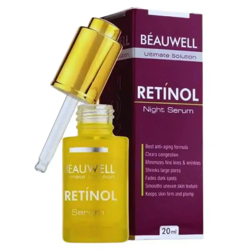 Beauwell Retinol Serum with 5% Hyaluronic Acid — Anti-Aging & Fine Lines