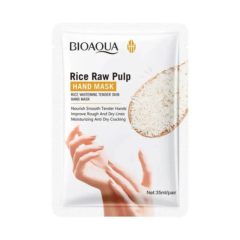 Bioaqua Rice Raw Pulp Hand Mask