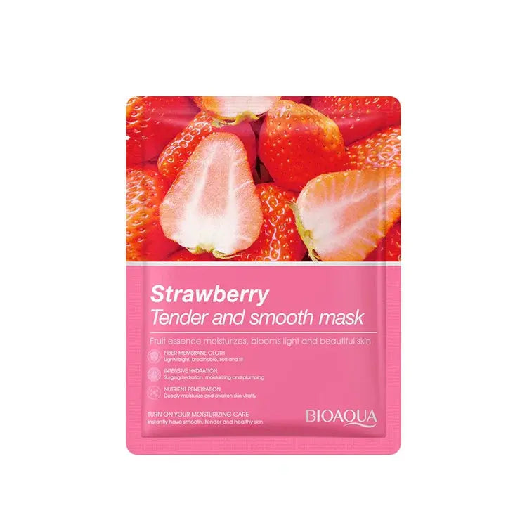 Bioaqua Strawberry Tender Smooth Face Sheet Mask 25ml