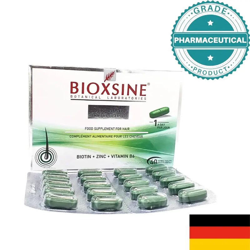 Bioxsine Food Supplement for Hair (40 Tablets) Biotin + Zinc