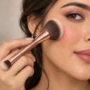 Dual-Ended Complexion Brush, Rose Gold — Blush & Eyeshadow Ends photo 3