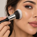 Duo-Fiber Stippling Brush — Black Handle, Silver Ferrule photo 3
