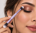 Duo-Fiber Blending Brush Pair — Lavender & Peach photo 3