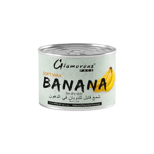Glamorous Face Hair Removal Soft Wax (Banana) 400g for Dry Skin Tone