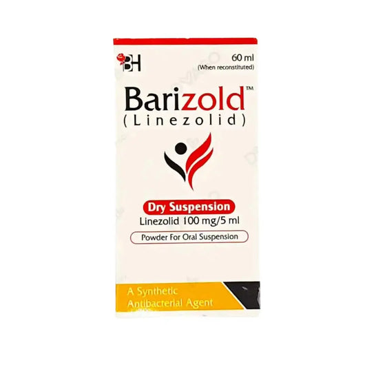 Barizold 60ml Dry Suspension 100mg/5ml (Linezolid) - Barrett Hodgson – Available in Pakistan