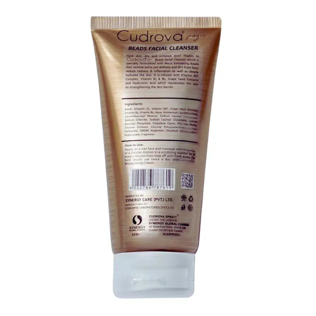 Facial Cleanser for Oily Skin - Cudrova Spazio Beads Cleanser (160ml)